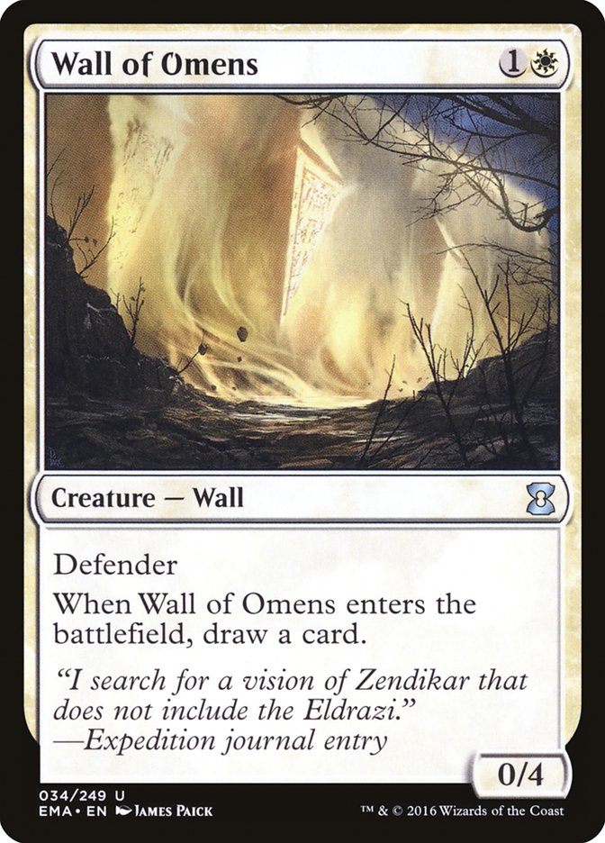 Wall of Omens [Eternal Masters] | Black Swamp Games