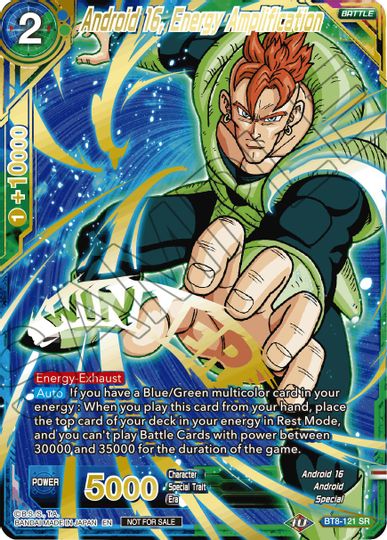 Android 16, Energy Amplification (Alternate Art Set 2021 Vol. 2) (BT8-121) [Tournament Promotion Cards] | Black Swamp Games