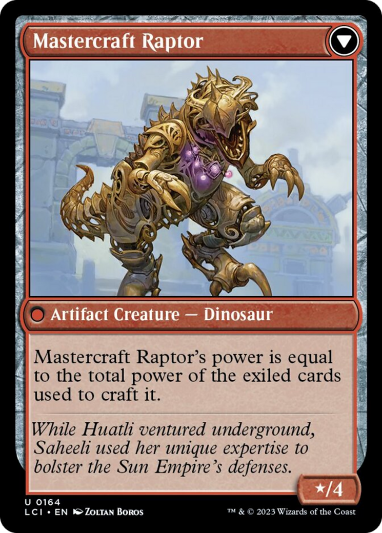 Saheeli's Lattice // Mastercraft Raptor [The Lost Caverns of Ixalan] | Black Swamp Games