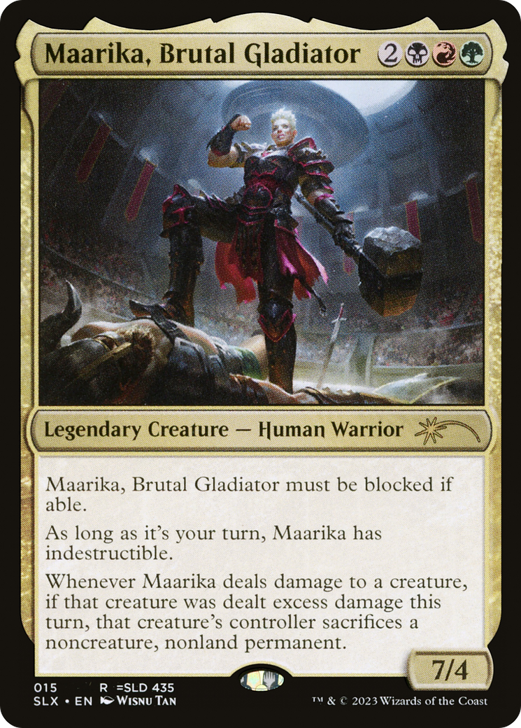 Maarika, Brutal Gladiator [Secret Lair: Universes Within] | Black Swamp Games