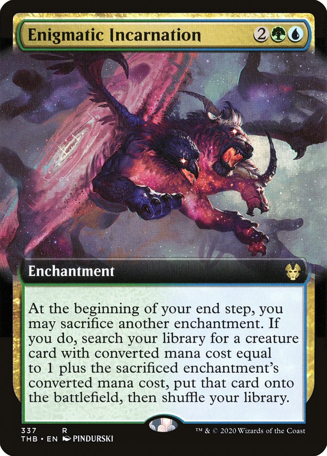 Enigmatic Incarnation (Extended Art) [Theros Beyond Death] | Black Swamp Games