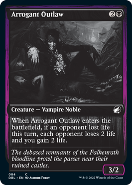 Arrogant Outlaw [Innistrad: Double Feature] | Black Swamp Games