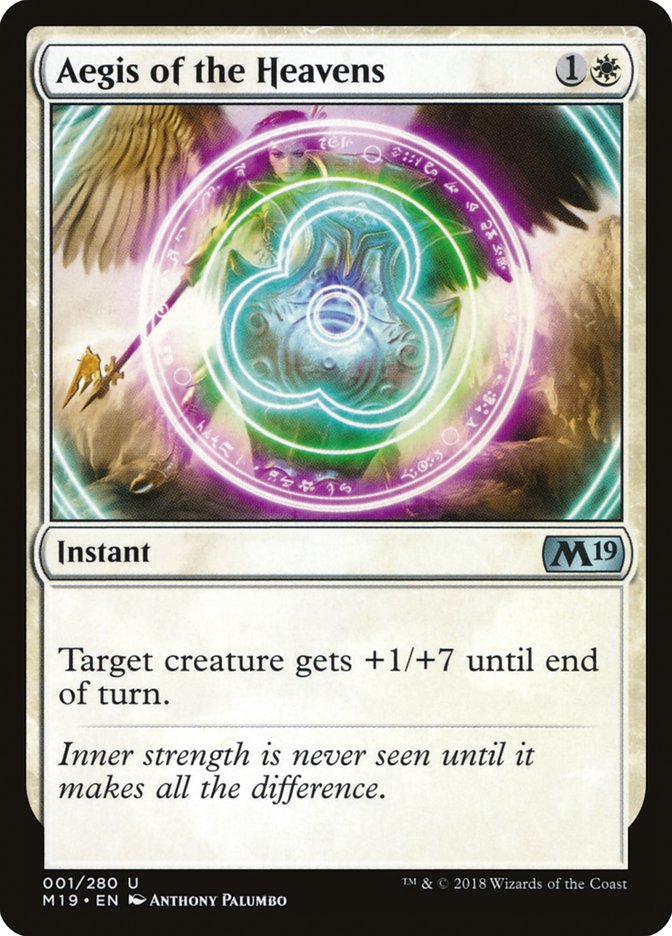 Aegis of the Heavens [Core Set 2019] | Black Swamp Games