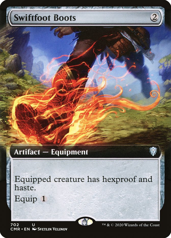 Swiftfoot Boots (Extended Art) [Commander Legends] | Black Swamp Games