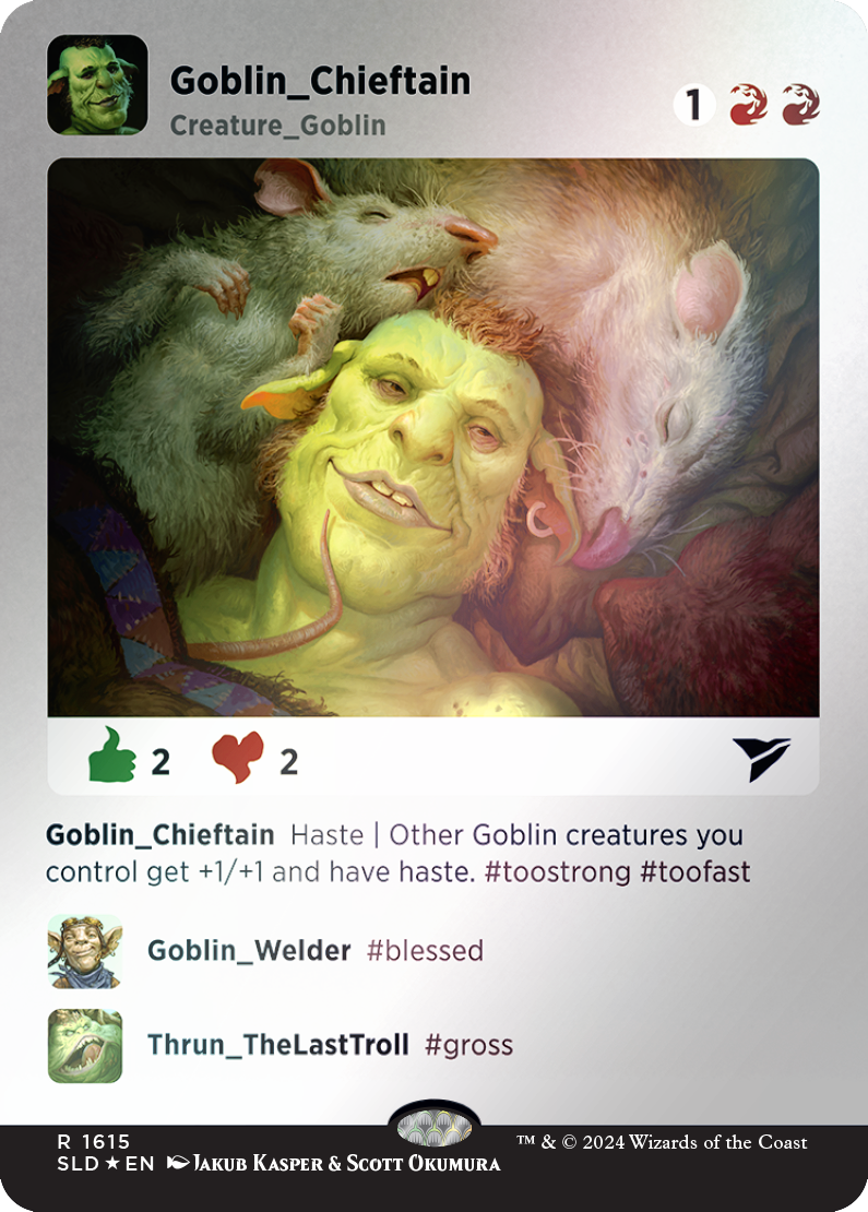 Goblin Chieftain (Rainbow Foil) [Secret Lair Drop Series] | Black Swamp Games