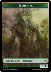 Insect // Elemental (0017) Double-Sided Token [Outlaws of Thunder Junction Commander Tokens] | Black Swamp Games