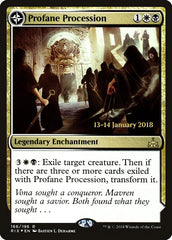 Profane Procession // Tomb of the Dusk Rose [Rivals of Ixalan Prerelease Promos] | Black Swamp Games