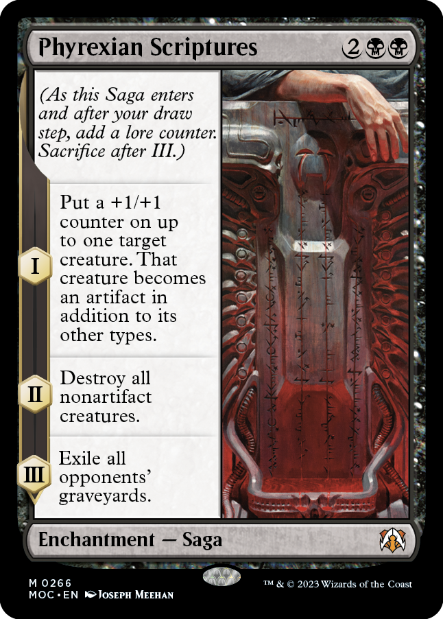 Phyrexian Scriptures [March of the Machine Commander] | Black Swamp Games