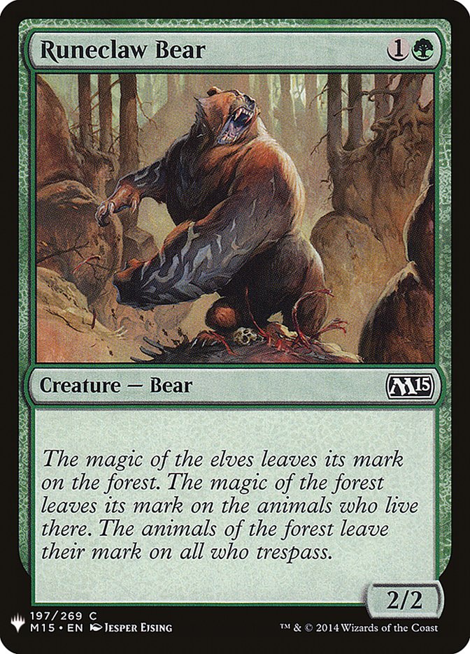 Runeclaw Bear [Mystery Booster] | Black Swamp Games