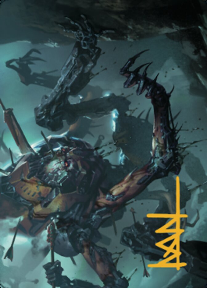 Scrapwork Rager Art Card (Gold-Stamped Signature) [The Brothers' War Art Series] | Black Swamp Games