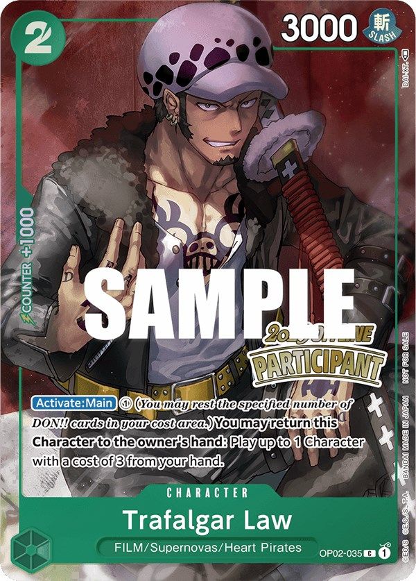 Trafalgar Law (Offline Regional 2023) [Participant] [One Piece Promotion Cards] | Black Swamp Games