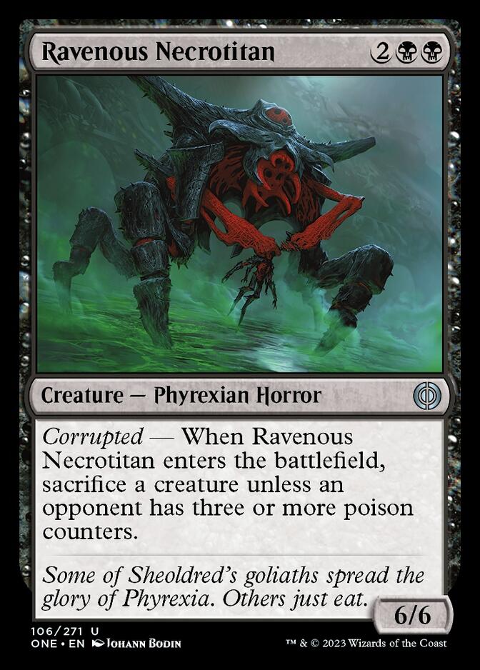 Ravenous Necrotitan [Phyrexia: All Will Be One] | Black Swamp Games