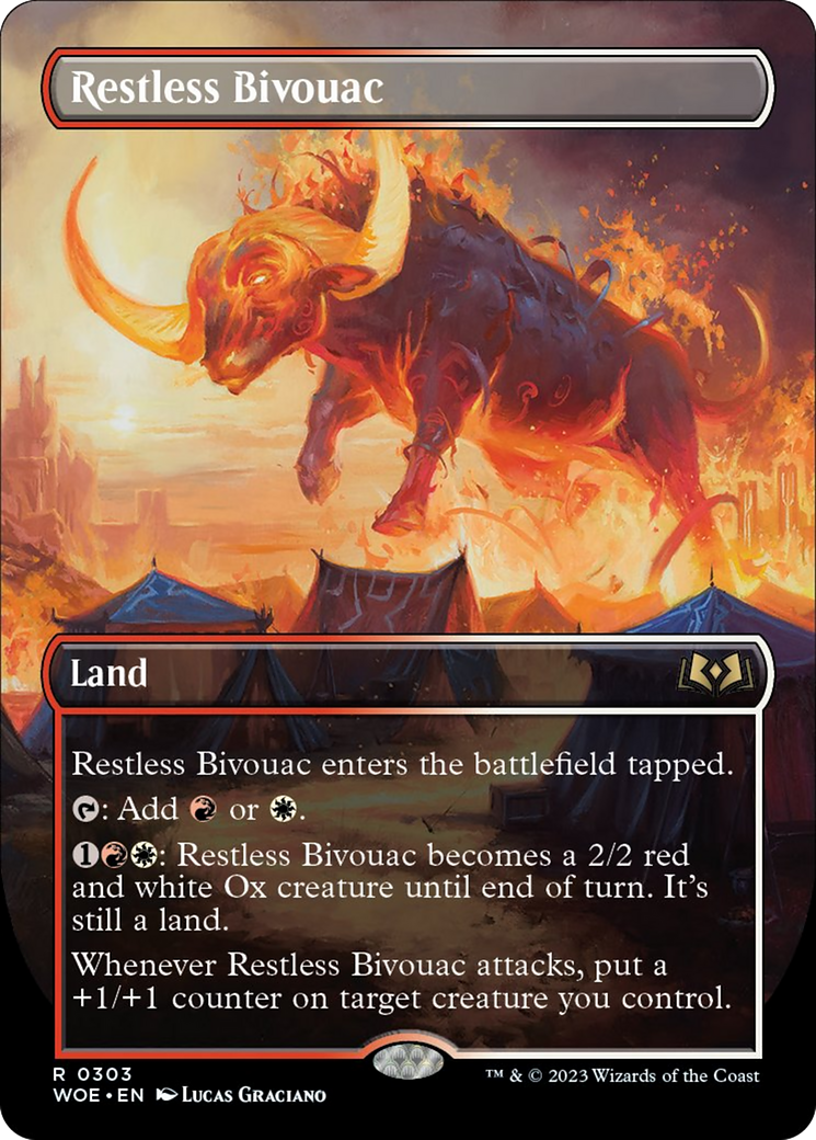 Restless Bivouac (Borderless Alternate Art) [Wilds of Eldraine] | Black Swamp Games