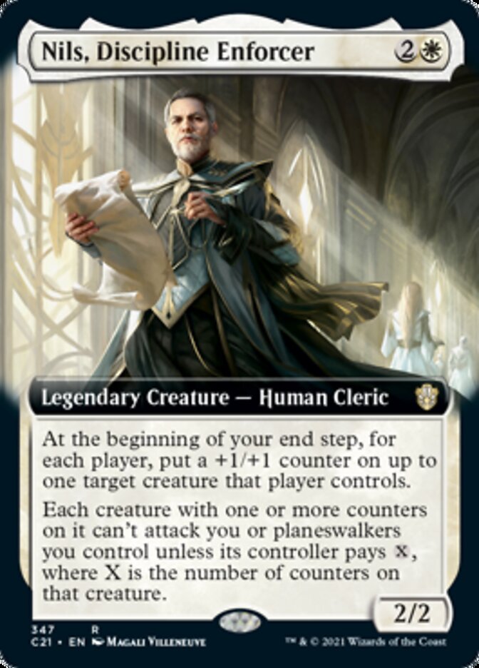 Nils, Discipline Enforcer (Extended Art) [Commander 2021] | Black Swamp Games