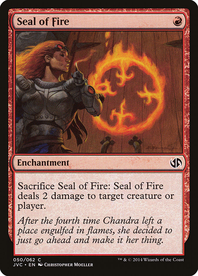 Seal of Fire [Duel Decks Anthology] | Black Swamp Games