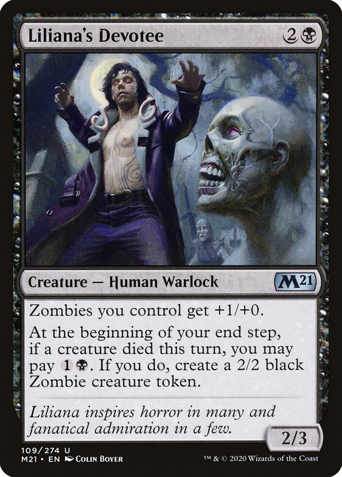 Liliana's Devotee [Core Set 2021] | Black Swamp Games