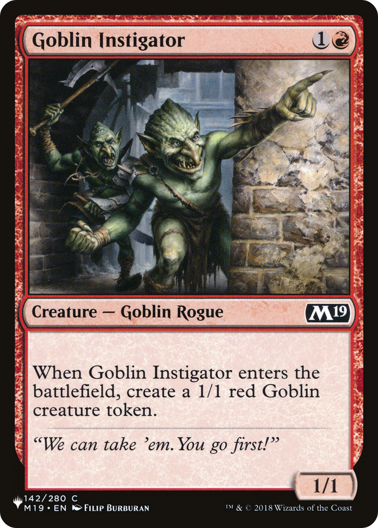 Goblin Instigator [The List Reprints] | Black Swamp Games