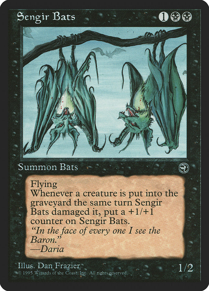 Sengir Bats (Daria Flavor Text) [Homelands] | Black Swamp Games