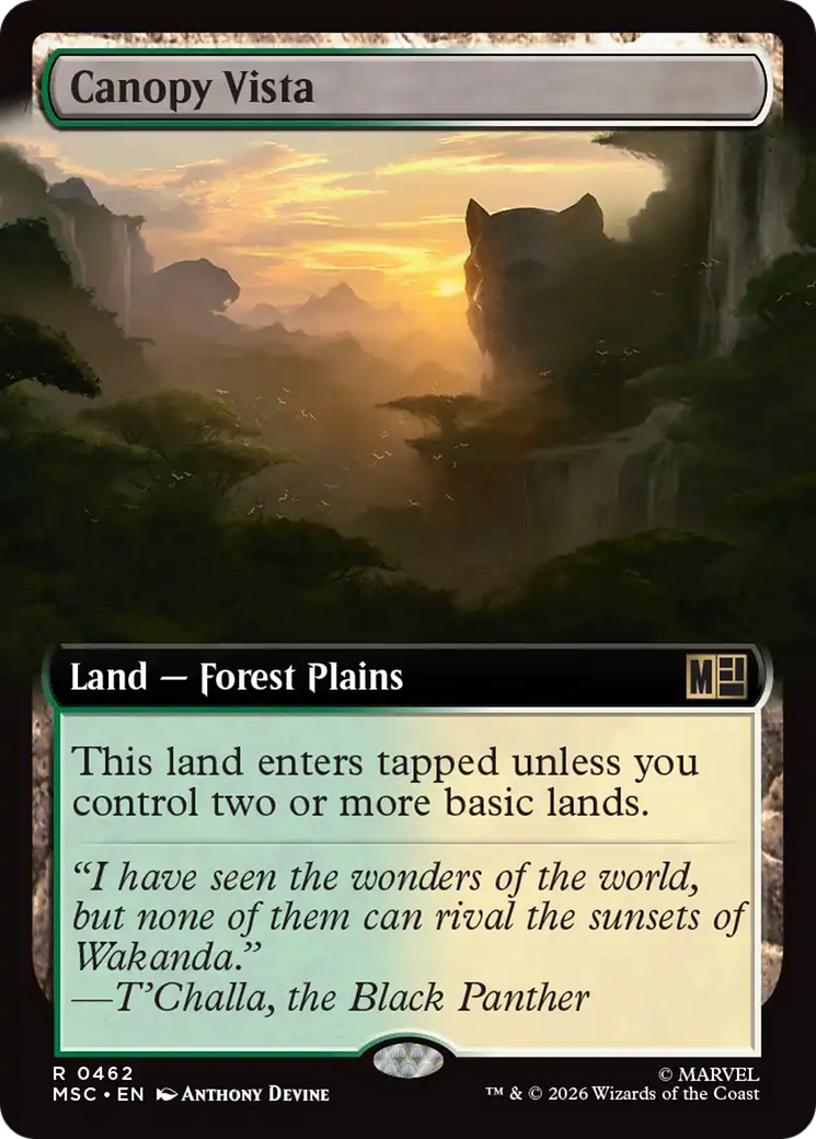 Canopy Vista (Extended Art) [Marvel Super Heroes Commander] | Black Swamp Games