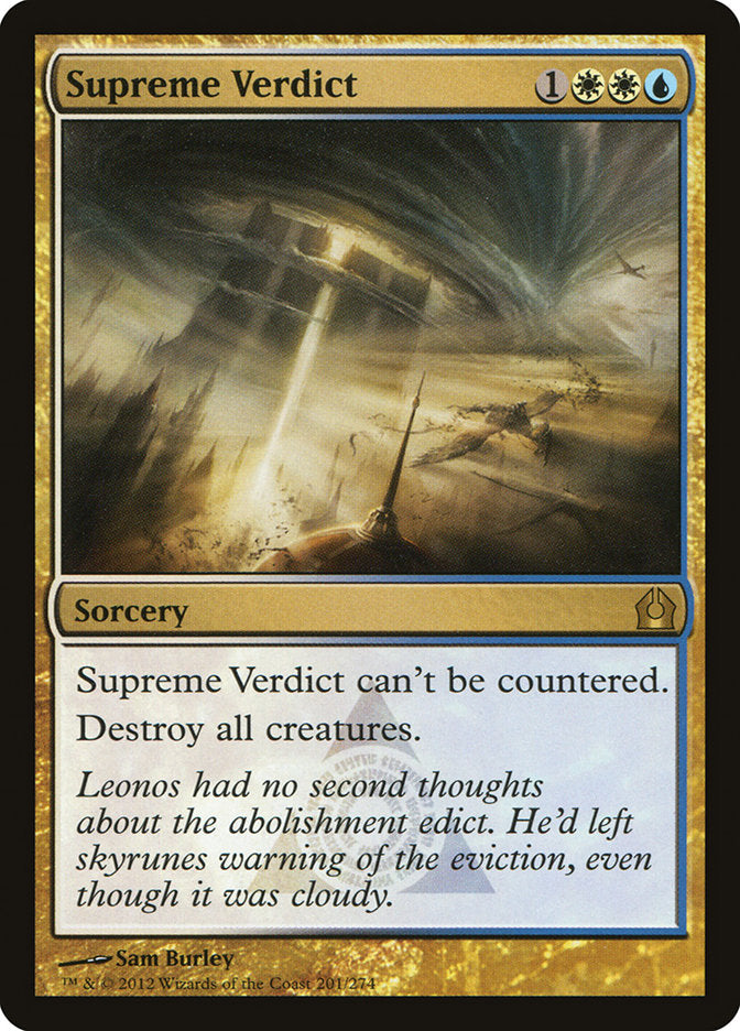 Supreme Verdict [Return to Ravnica] | Black Swamp Games