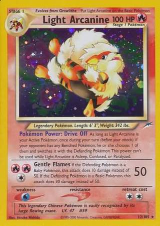 Light Arcanine (12/105) [Neo Destiny Unlimited] | Black Swamp Games