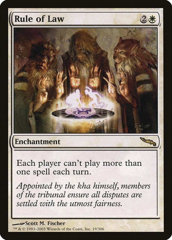 Rule of Law [Mirrodin] | Black Swamp Games