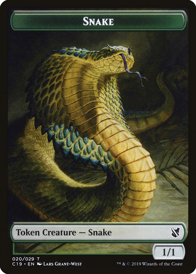 Snake Token [Commander 2019 Tokens] | Black Swamp Games
