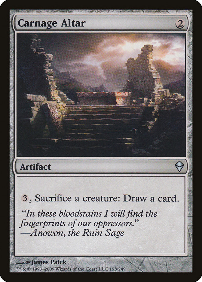 Carnage Altar [Zendikar] | Black Swamp Games