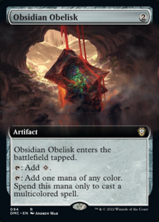Obsidian Obelisk (Extended Art) [Dominaria United Commander] | Black Swamp Games
