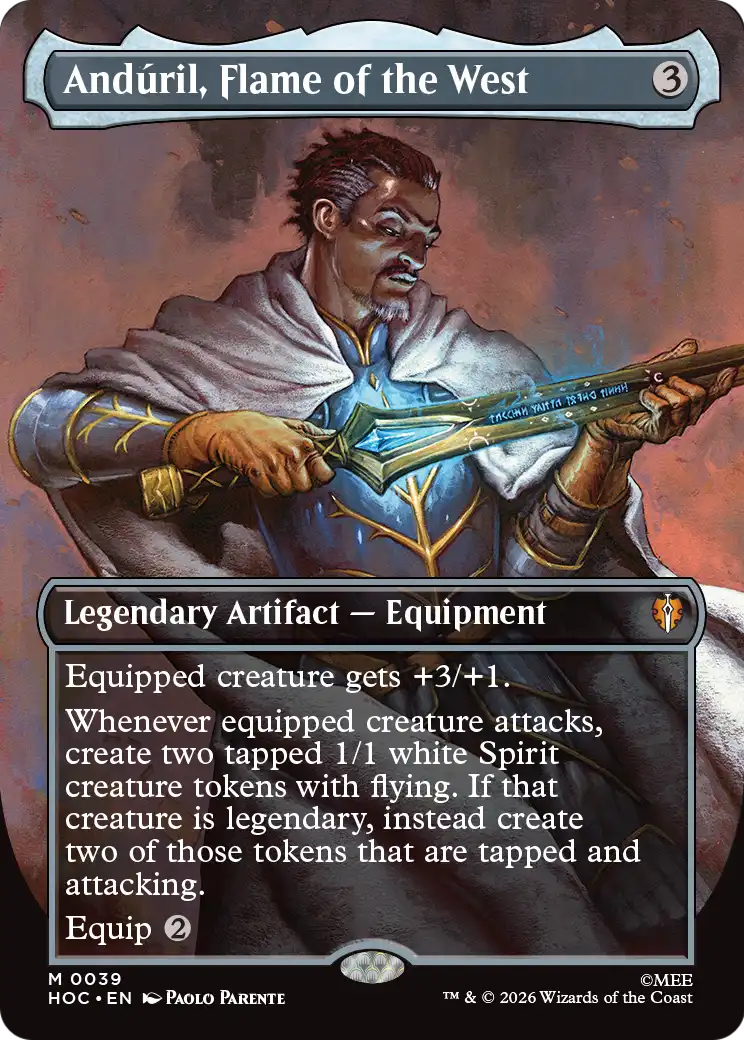 Anduril, Flame of the West (Borderless) [The Hobbit: Eternal-Legal] | Black Swamp Games