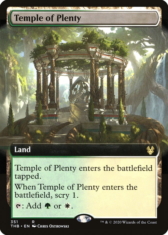 Temple of Plenty (Extended Art) [Theros Beyond Death] | Black Swamp Games