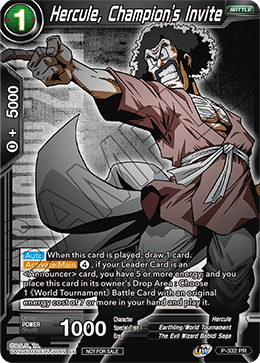 Hercule, Champion's Invite (P-332) [Tournament Promotion Cards] | Black Swamp Games