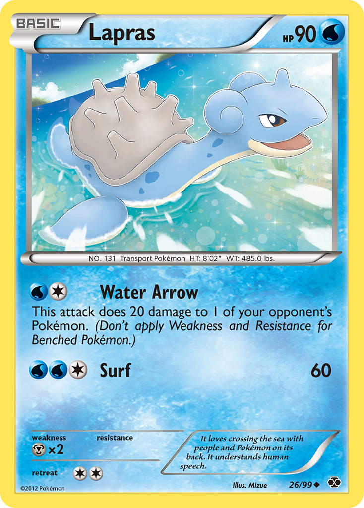 Lapras (26/99) [Black & White: Next Destinies] | Black Swamp Games
