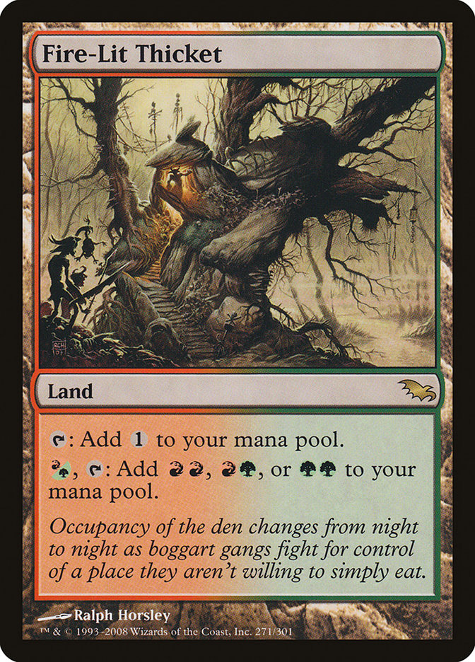 Fire-Lit Thicket [Shadowmoor] | Black Swamp Games