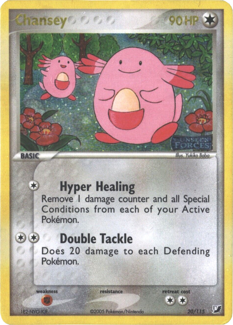 Chansey (20/115) (Stamped) [EX: Unseen Forces] | Black Swamp Games