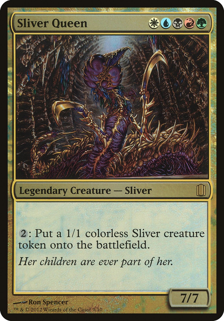 Sliver Queen (Oversized) [Commander's Arsenal Oversized] | Black Swamp Games