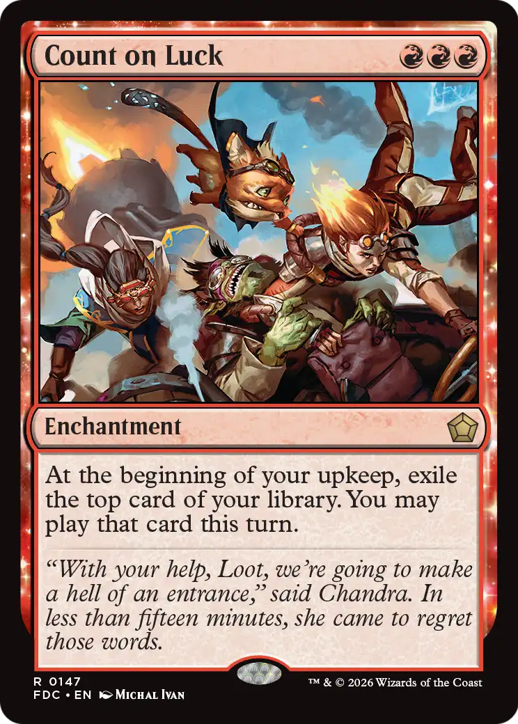 Count on Luck [Foundations Commander] | Black Swamp Games
