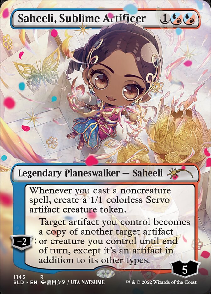 Saheeli, Sublime Artificer (Borderless) [Secret Lair Drop Series] | Black Swamp Games