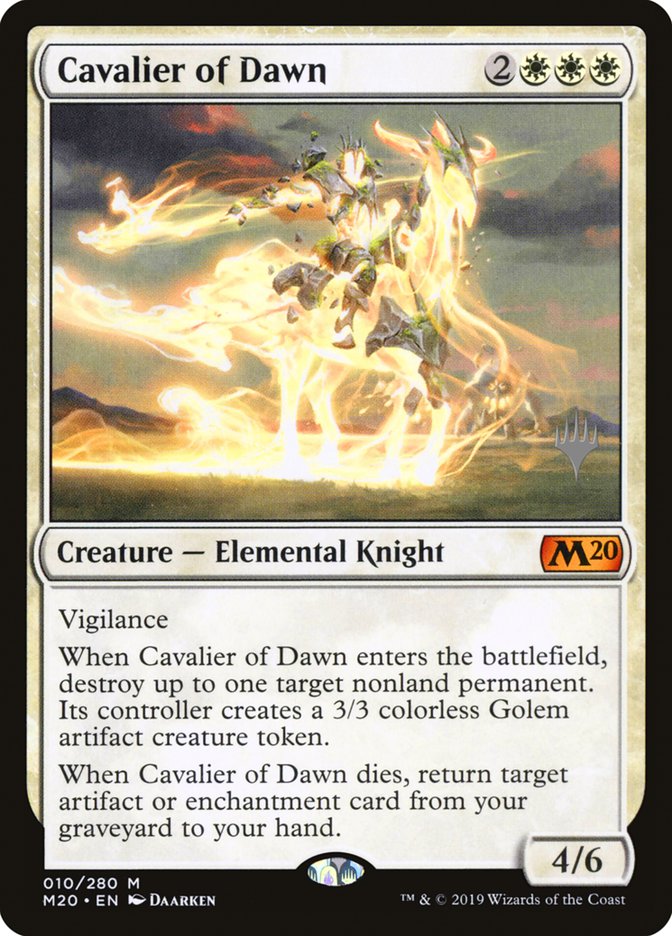 Cavalier of Dawn (Promo Pack) [Core Set 2020 Promos] | Black Swamp Games