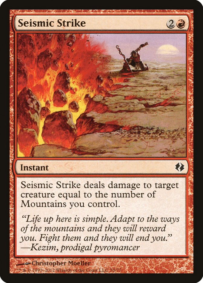 Seismic Strike [Duel Decks: Venser vs. Koth] | Black Swamp Games