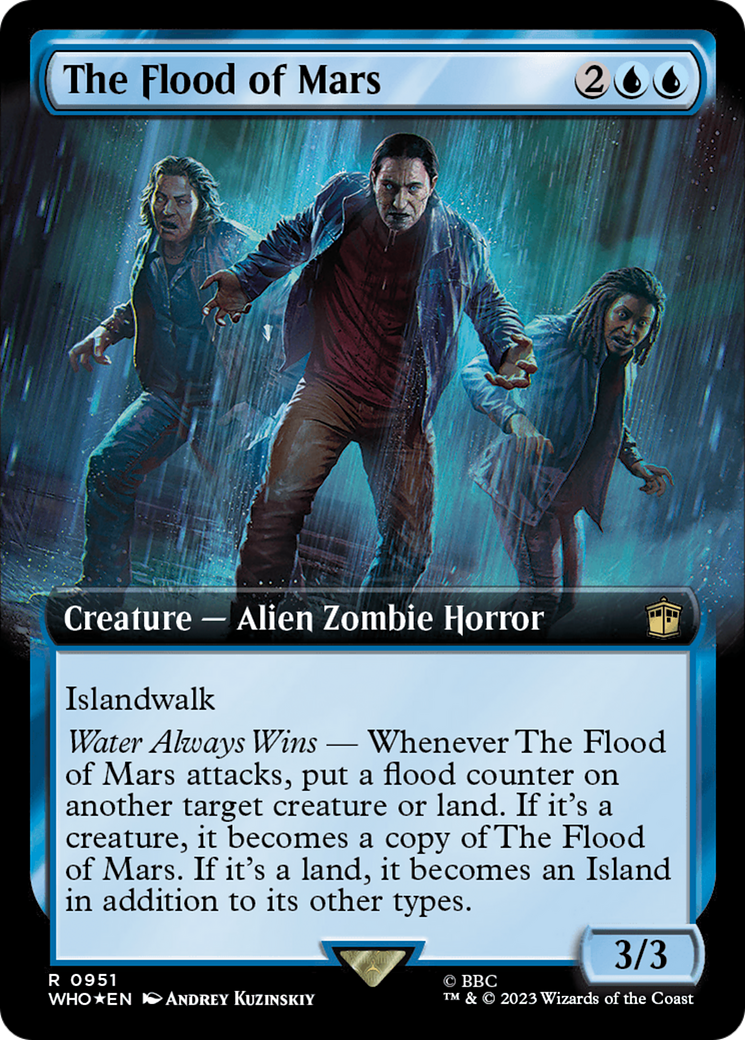 The Flood of Mars (Extended Art) (Surge Foil) [Doctor Who] | Black Swamp Games