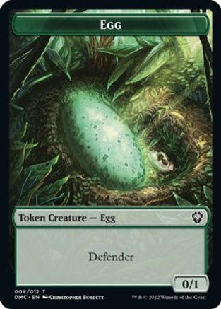 Snake // Egg Double-Sided Token [Dominaria United Commander Tokens] | Black Swamp Games