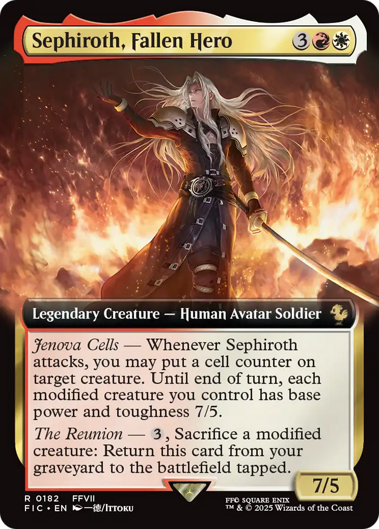 Sephiroth, Fallen Hero (Extended Art) [FINAL FANTASY Commander] | Black Swamp Games