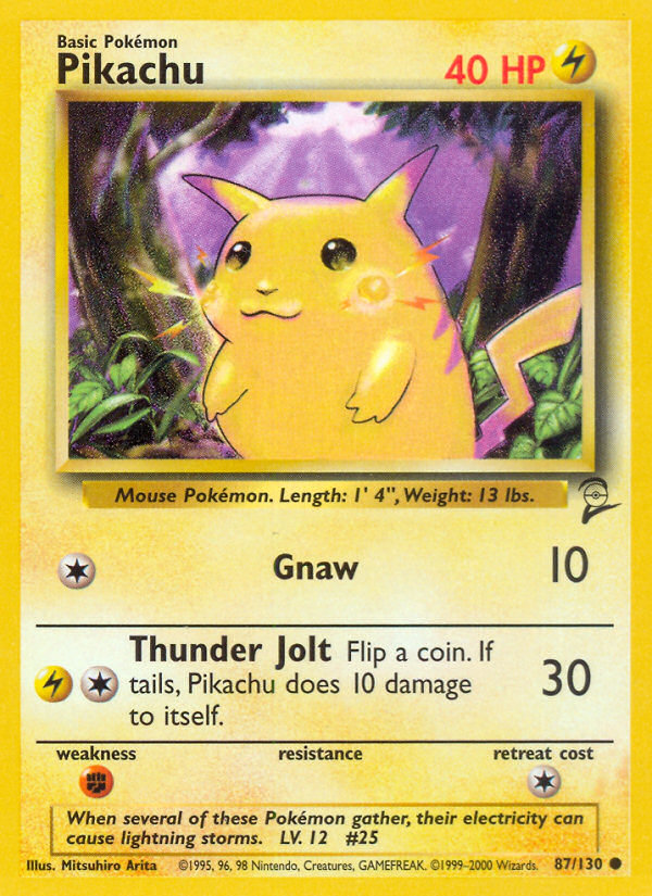 Pikachu (87/130) [Base Set 2] | Black Swamp Games