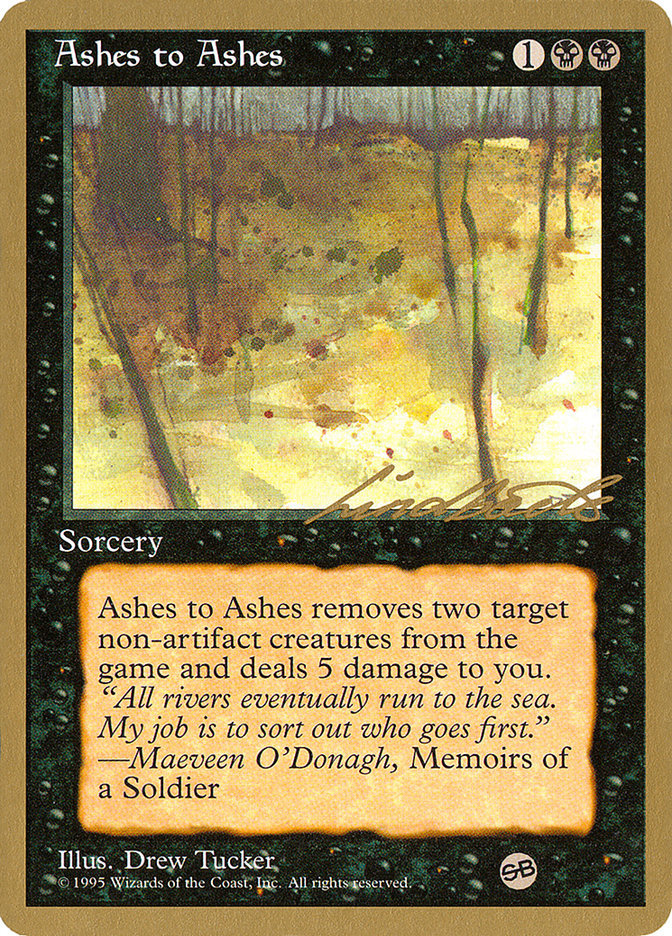 Ashes to Ashes (Leon Lindback) (SB) [Pro Tour Collector Set] | Black Swamp Games