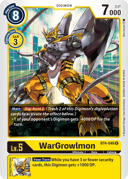 WarGrowlmon [BT4-046] [Great Legend] | Black Swamp Games