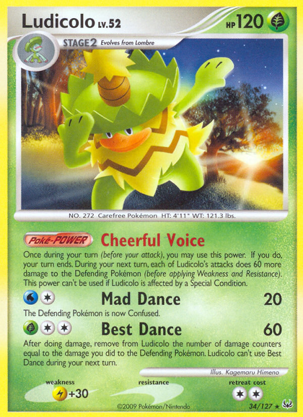 Ludicolo (34/127) [Platinum: Base Set] | Black Swamp Games
