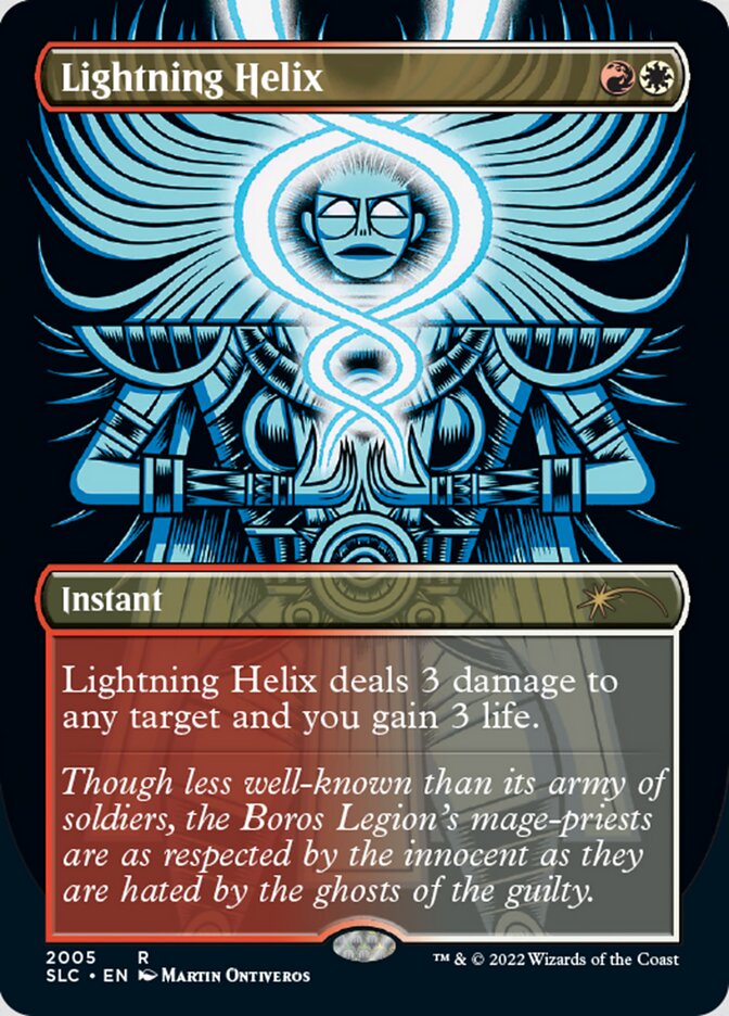 Lightning Helix (Borderless) [Secret Lair Countdown Kit] | Black Swamp Games