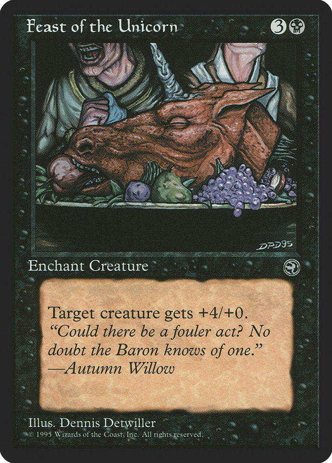 Feast of the Unicorn (Autumn Willow Flavor Text) [Homelands] | Black Swamp Games