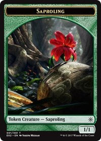 Saproling // Treasure (010) Double-Sided Token [Explorers of Ixalan Tokens] | Black Swamp Games